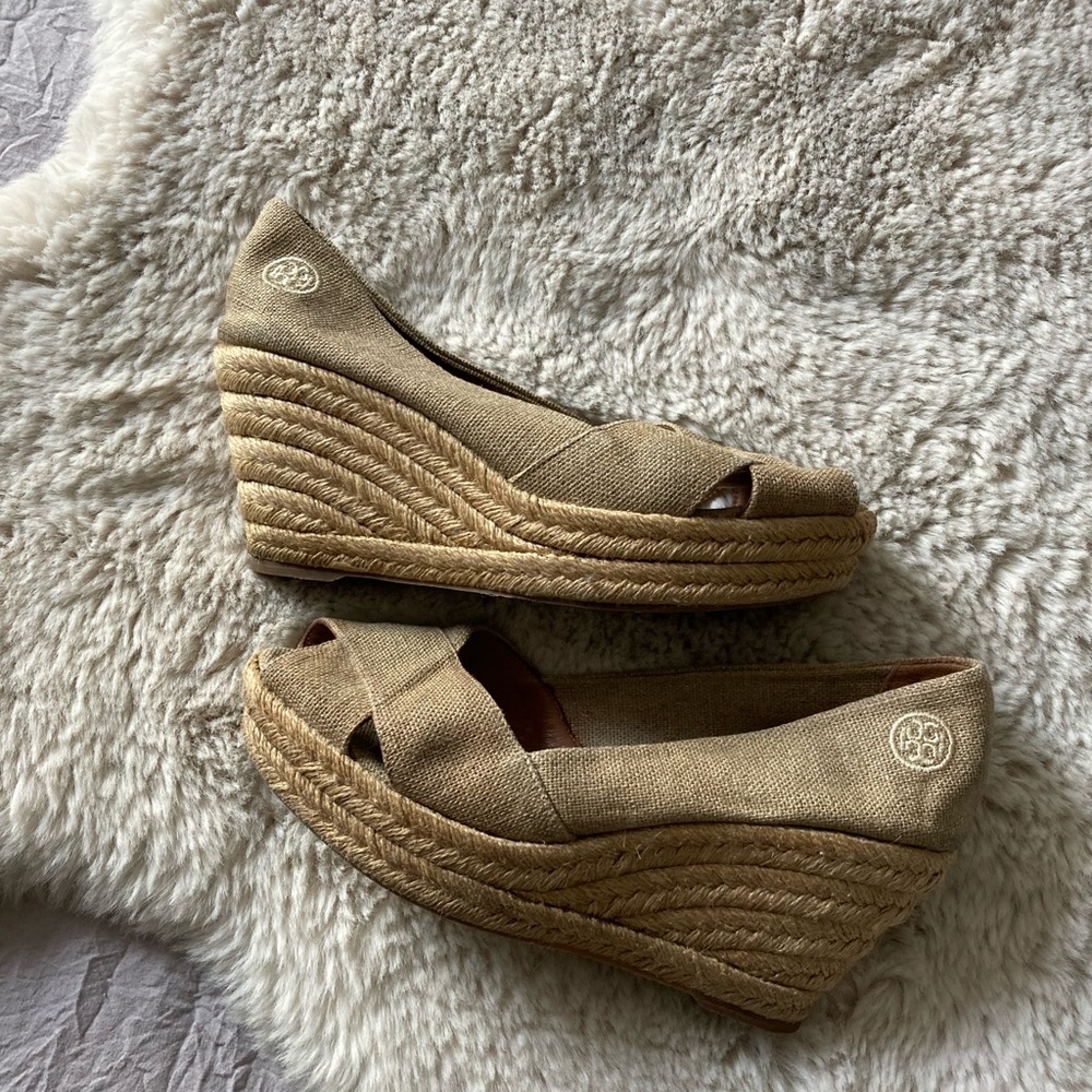 Tory Burch espadrilles wedge heel 6.5